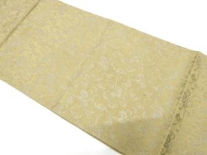 アンティーク　花唐草模様織り出し全通袋帯（材料）